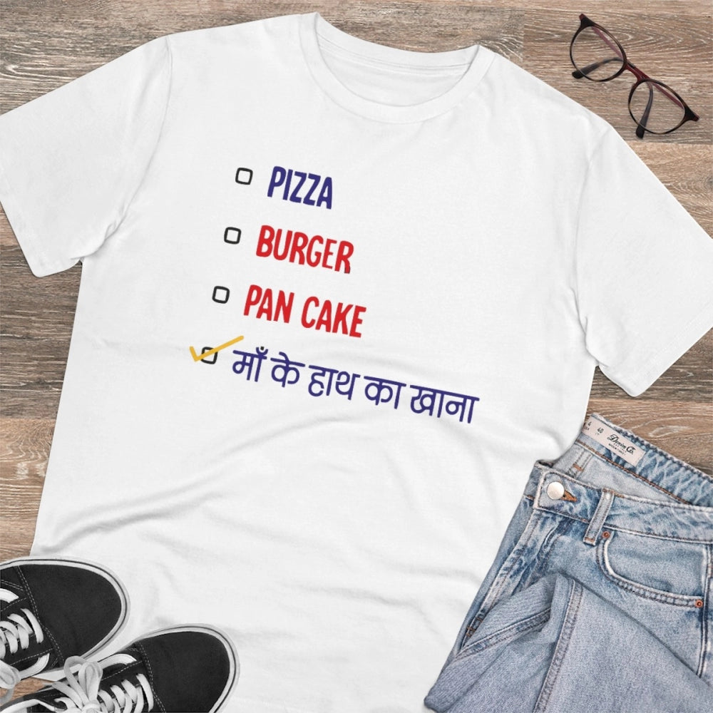 Men'S Pc Cotton Pizza Burger Pan Cake Maa Ke Hath Ka Khana Pri