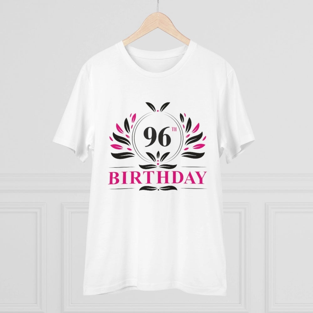 Men'S Pc Cotton 96Th Birthday Printed T Shirt (Color: White, T