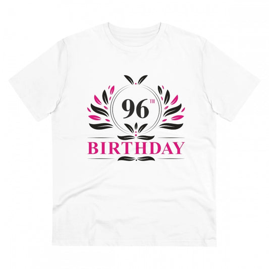 Men'S Pc Cotton 96Th Birthday Printed T Shirt (Color: White, T