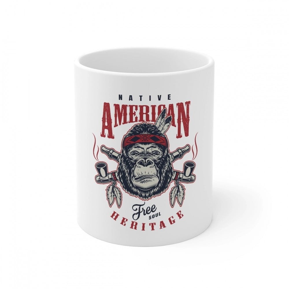 Ceramic Gorila Desing Printed Coffee Mug