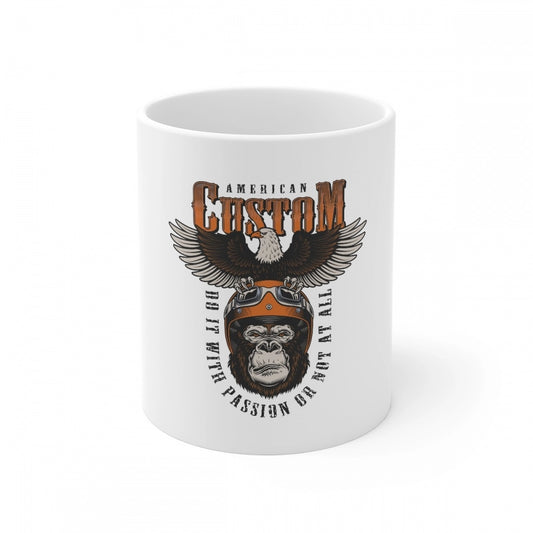 Ceramic Gorila Desing Printed Coffee Mug
