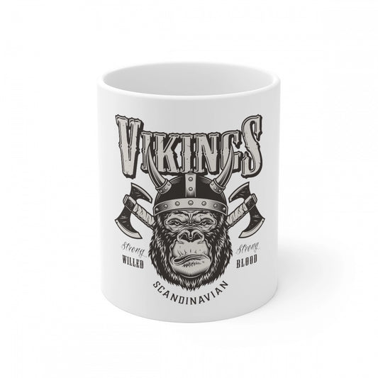 Ceramic Gorila Desing Printed Coffee Mug