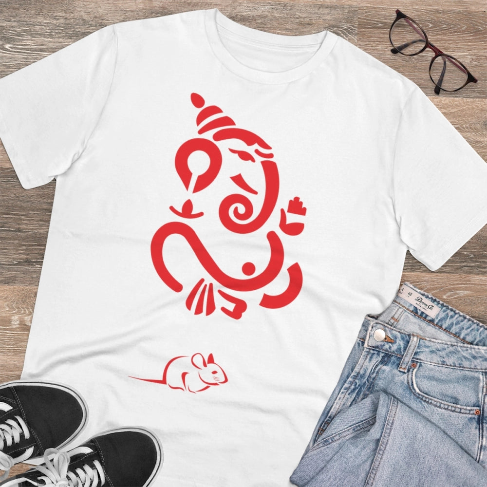 Men's PC Cotton Ganesh Printed T Shirt