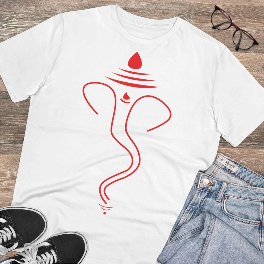 Men's PC Cotton Ganesh Printed T Shirt