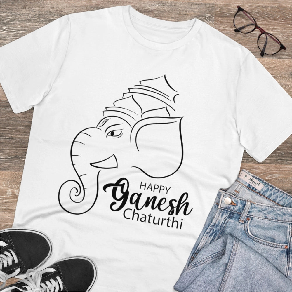 Men's PC Cotton Ganesh Printed T Shirt