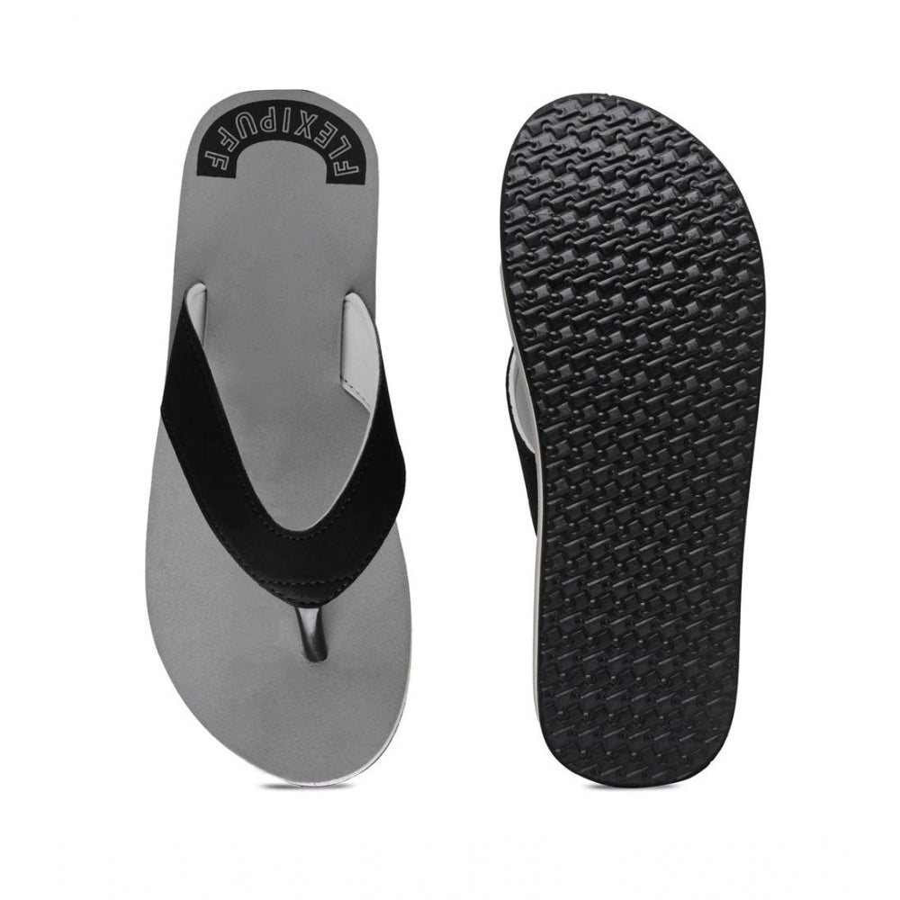 Unisex Rubber Men'S Slippers For Ultimate Comfort (Grey)