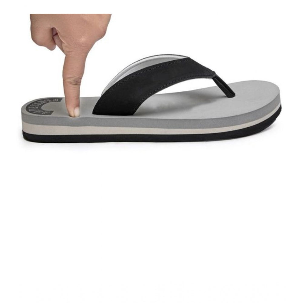 Unisex Rubber Men'S Slippers For Ultimate Comfort (Grey)