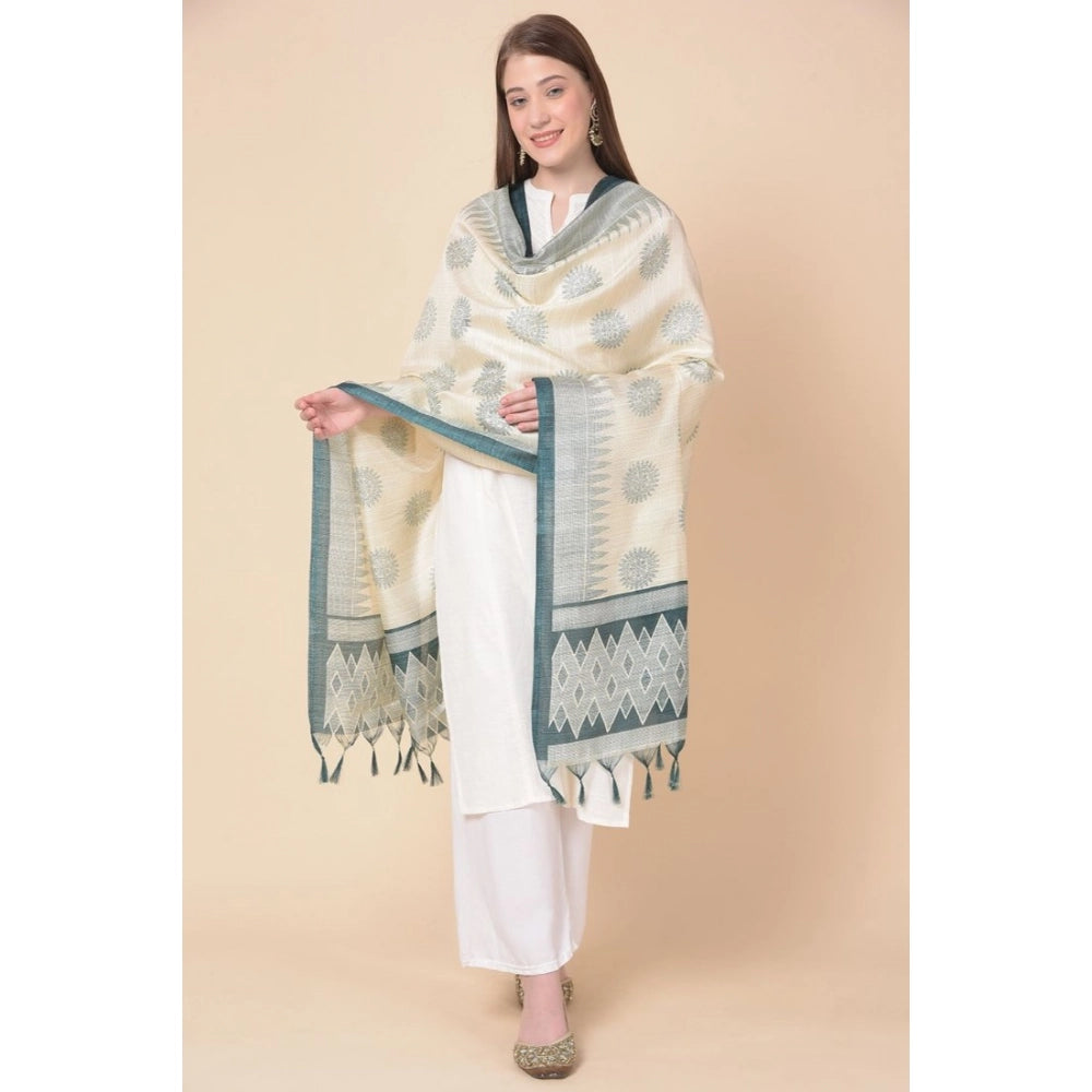 Women'S Art Silk Printed Dupatta (Grey, Length: 2.25 To 2.50 M