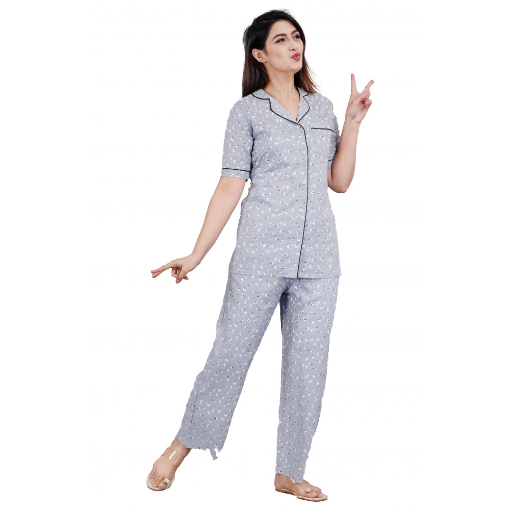 Women'S Casual Half Sleeve Printed Viscose Rayon Shirt With Py