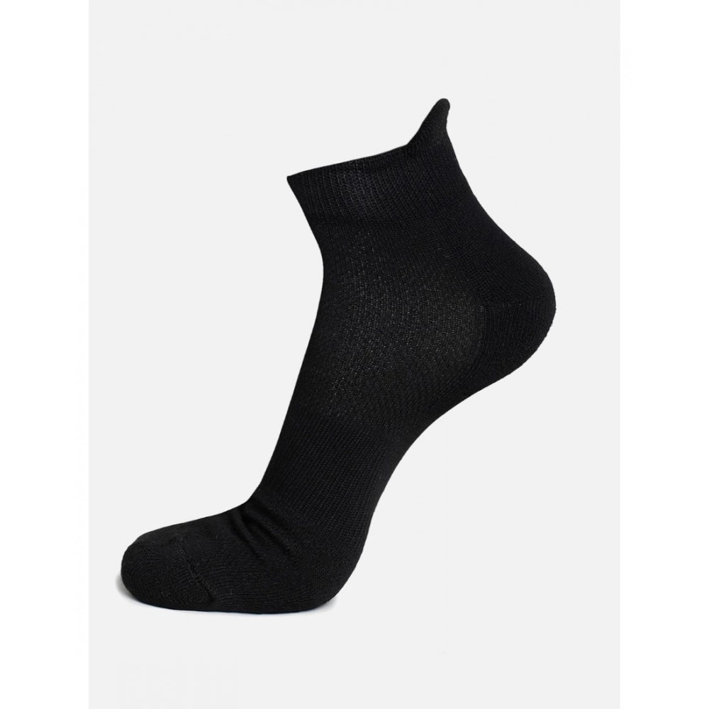 5 Pairs Unisex Casual Cotton Blended Solid Ankle Length Socks