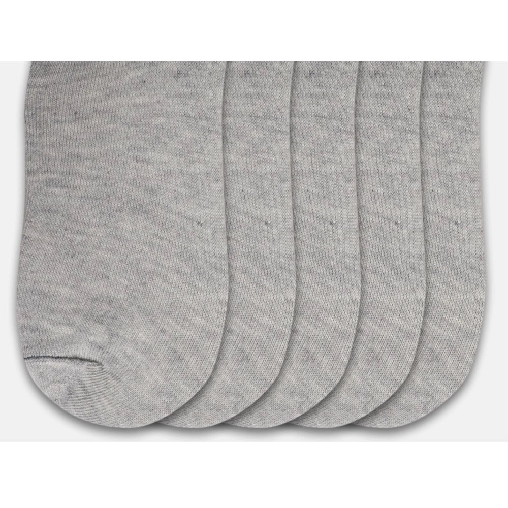 5 Pairs Unisex Casual Cotton Blended Solid Ankle Length Socks