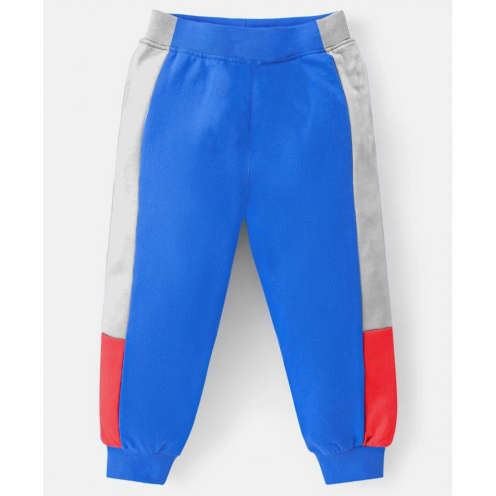 Boy'S Casual Full Sleeve Printed Cotton T Shirt With Pant (Blu
