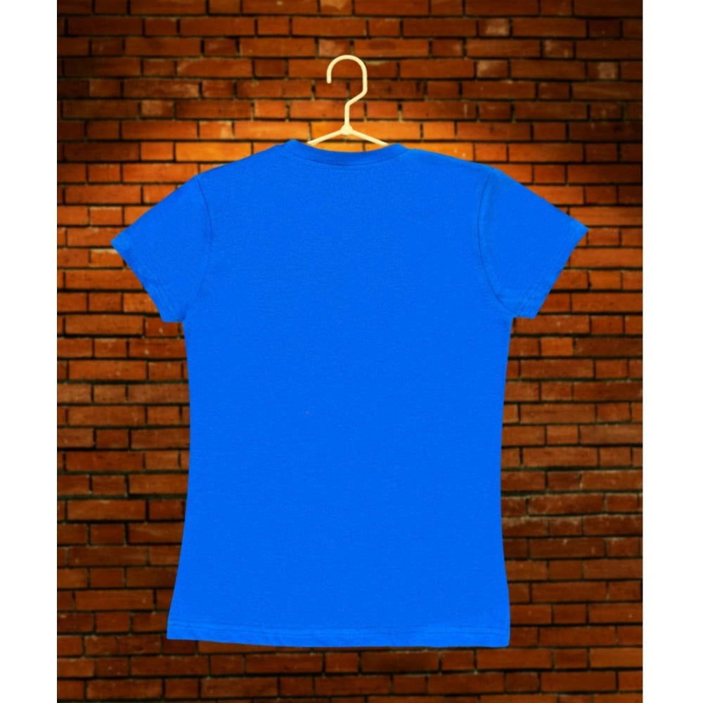 Girl'S Casual Short Sleeve Pom Pom Balls Cotton T Shirt (Royal