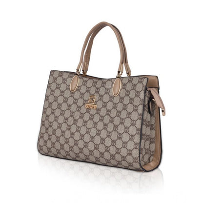 Women's Faux Leather Printed Handbag (Hilver)