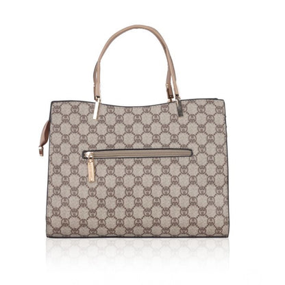 Women's Faux Leather Printed Handbag (Hilver)