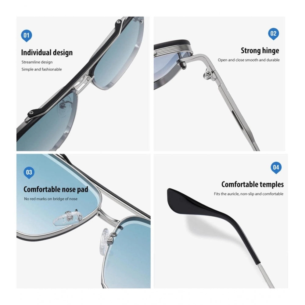 Classic Unisex Uv400 Protection Sunglasses (Blue)