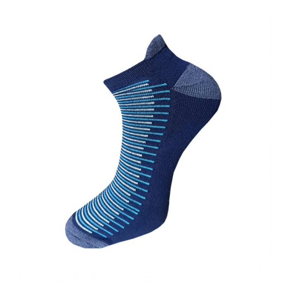 3_Pair Set Unisex Casual Cotton Striped Ankle Length Socks (Mu