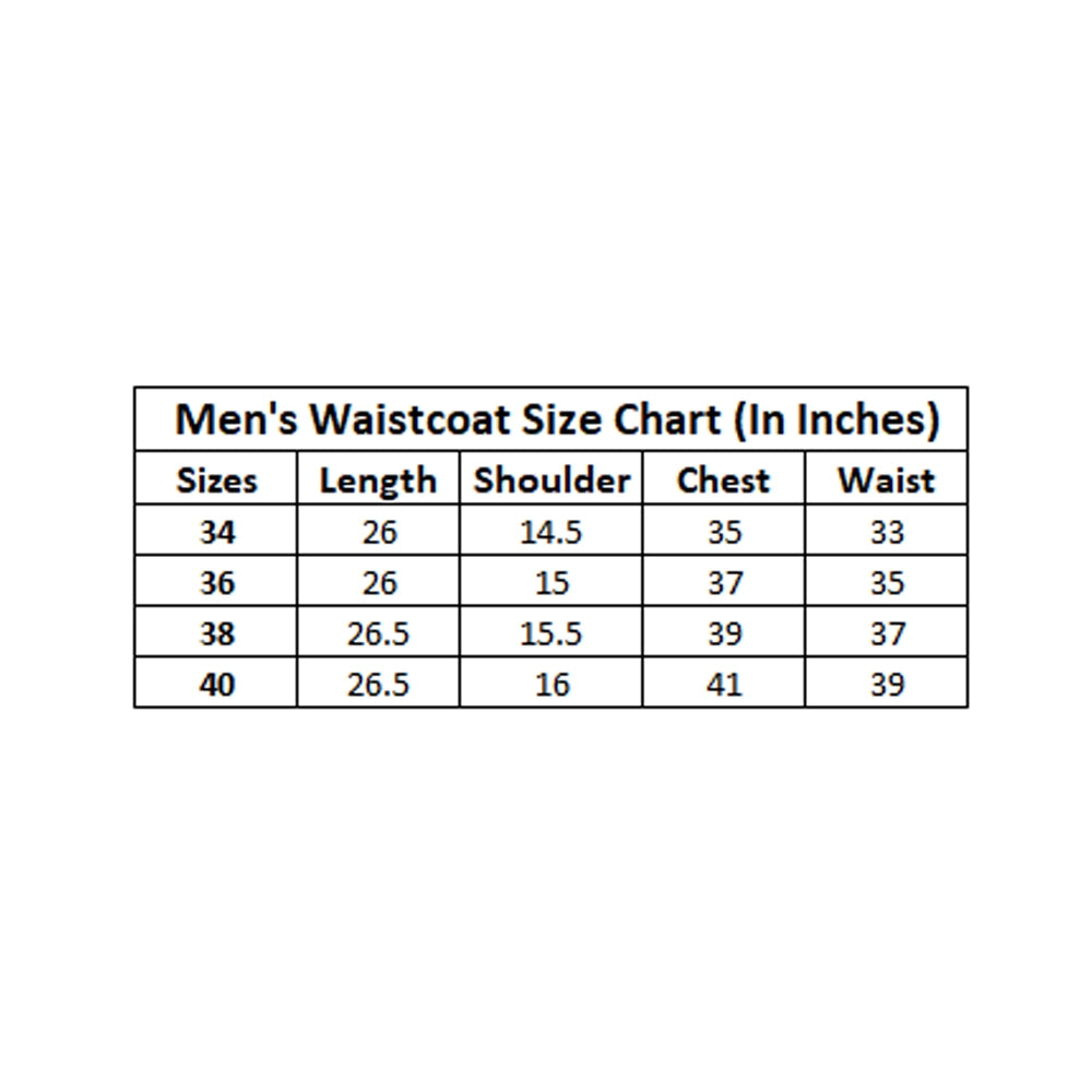 Men'S Jacquard Printed Full Sleeve Waistcoat (Orange-Beige)