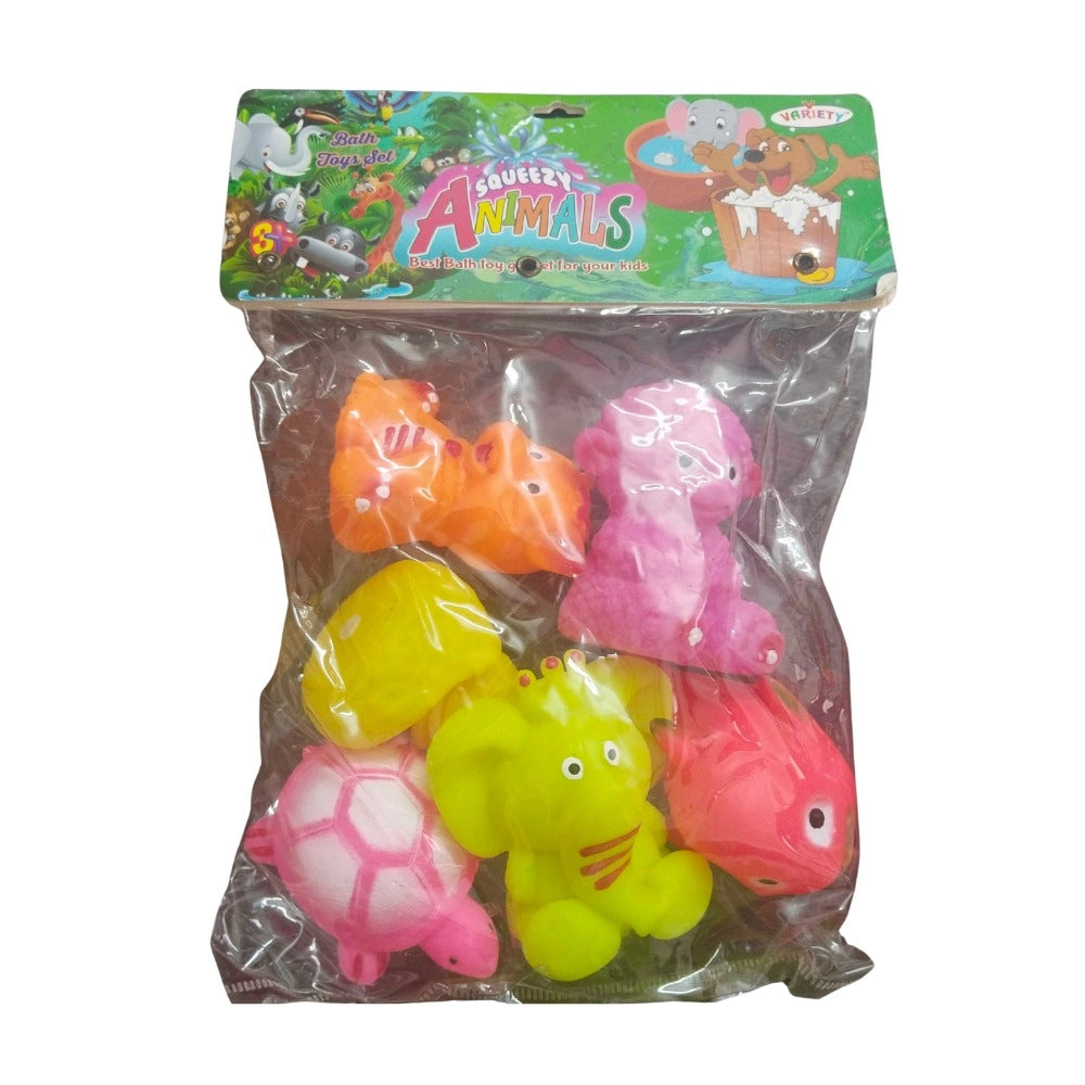 Domestic Mixed Animal Chu Chu Toys | Rubber | Toys| 6+ Months
