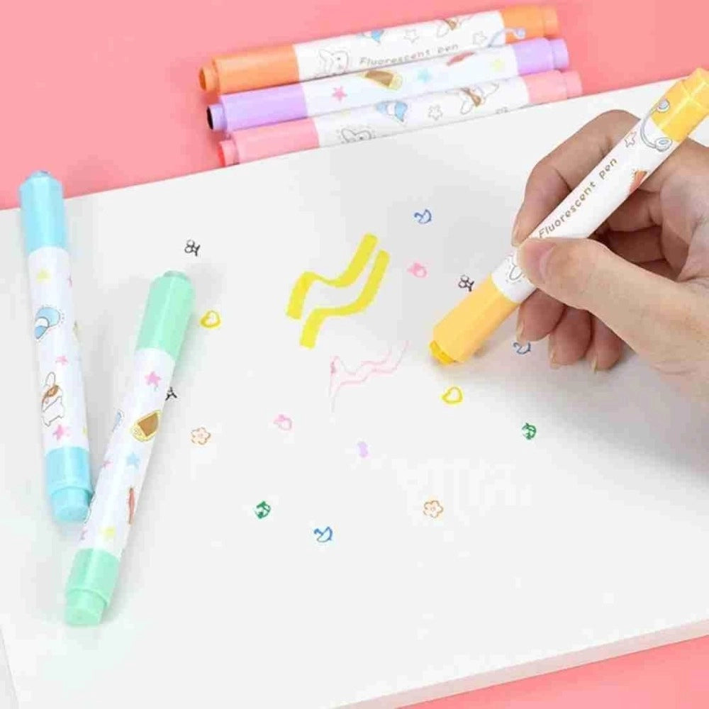2-In-1 Stamper Marker Pen Set With Water Based Ink | Plastic | Station