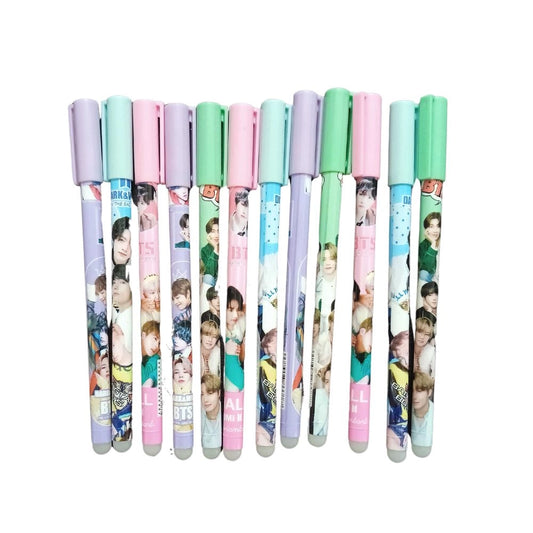 12_Pcs Set Bts Theme Reusable Pencil | Plastic, Metal | Stationery | 3