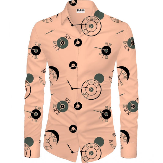 Men'S Casual Floral Printed Cotton Blend Unstitched Shirt Fabr