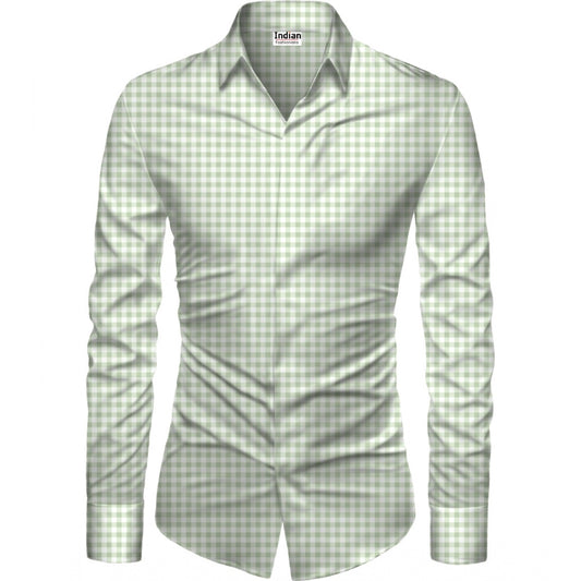 Men'S Casual Floral Printed Cotton Blend Unstitched Shirt Fabr
