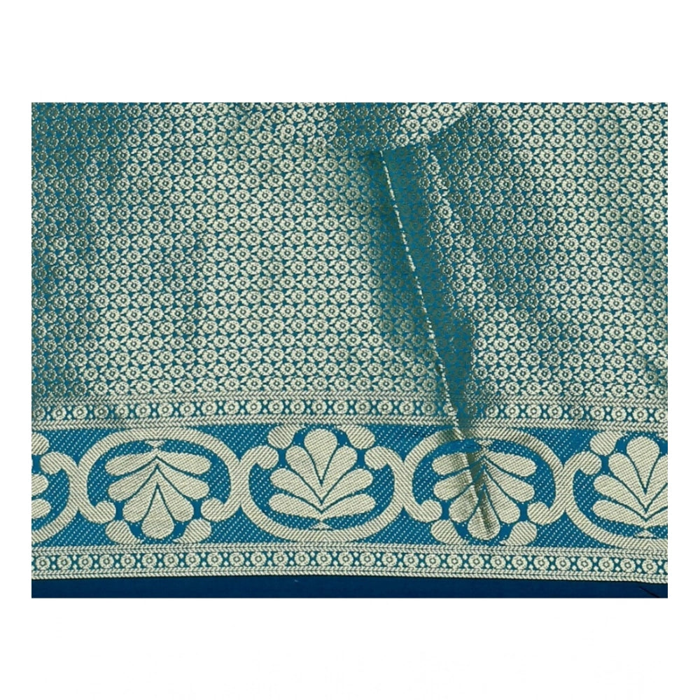 Women'S Jacquard Woven Saree With Unstitched Blouse 5.5Mtr (Da