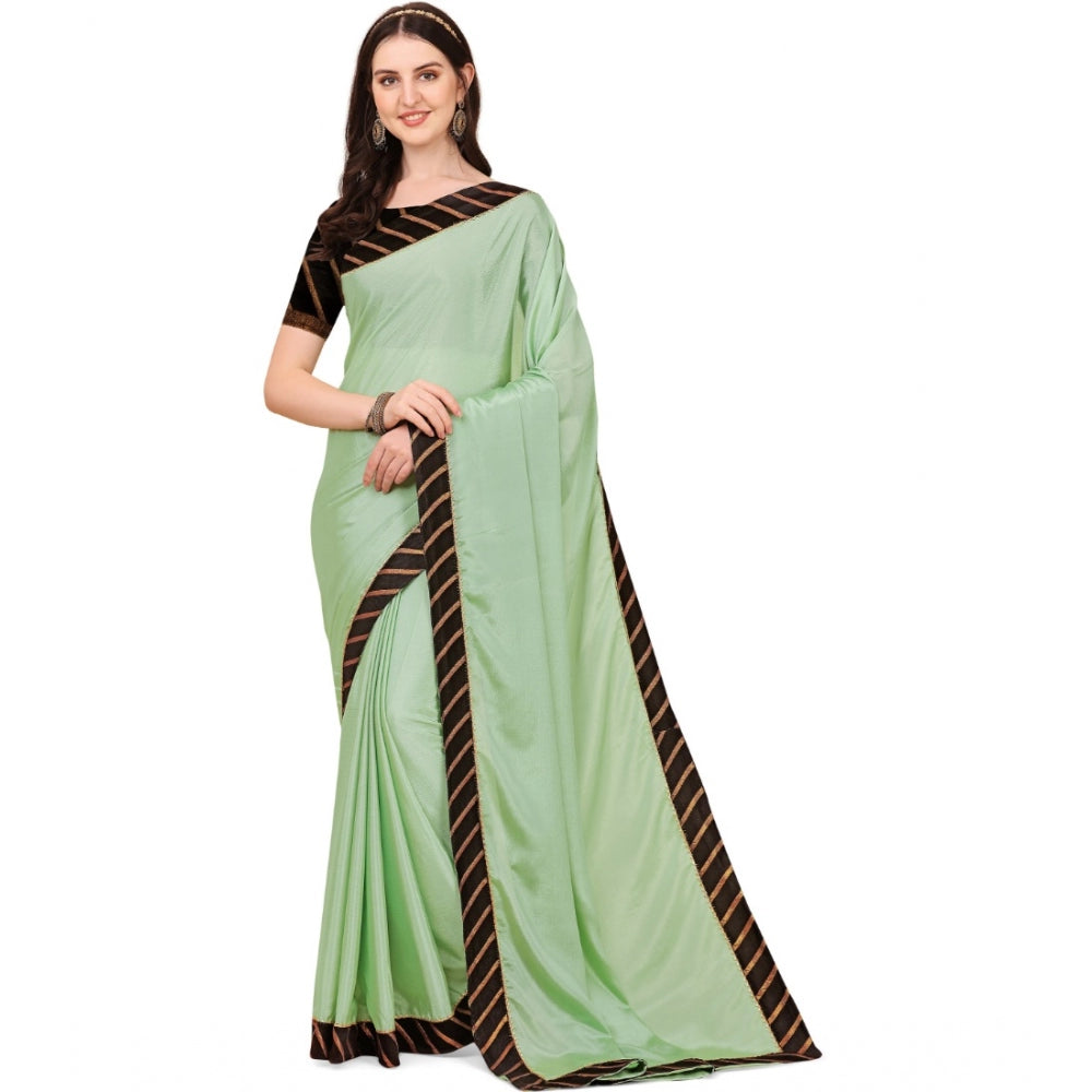 Women'S Chiffon Self Design Saree With Unstitched Blouse 5.5Mt