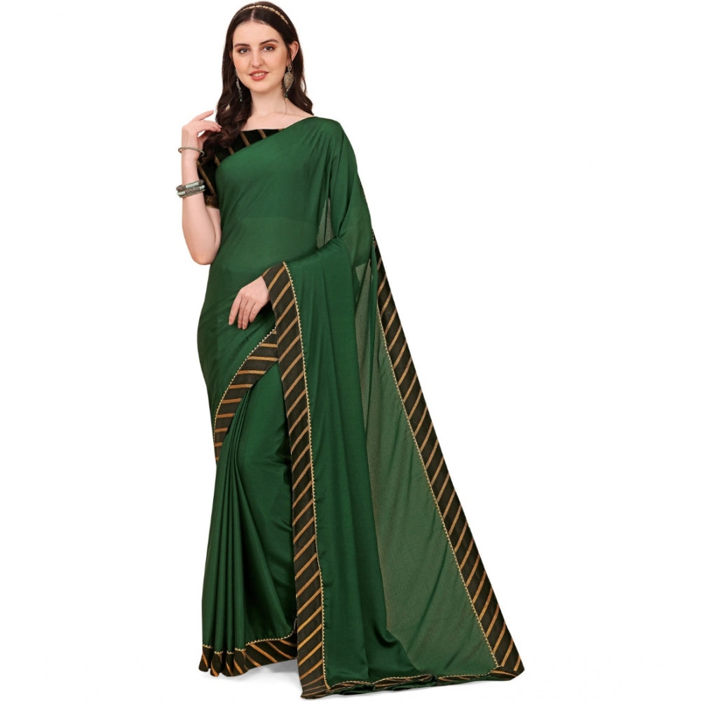 Women'S Chiffon Self Design Saree With Unstitched Blouse 5.5Mt