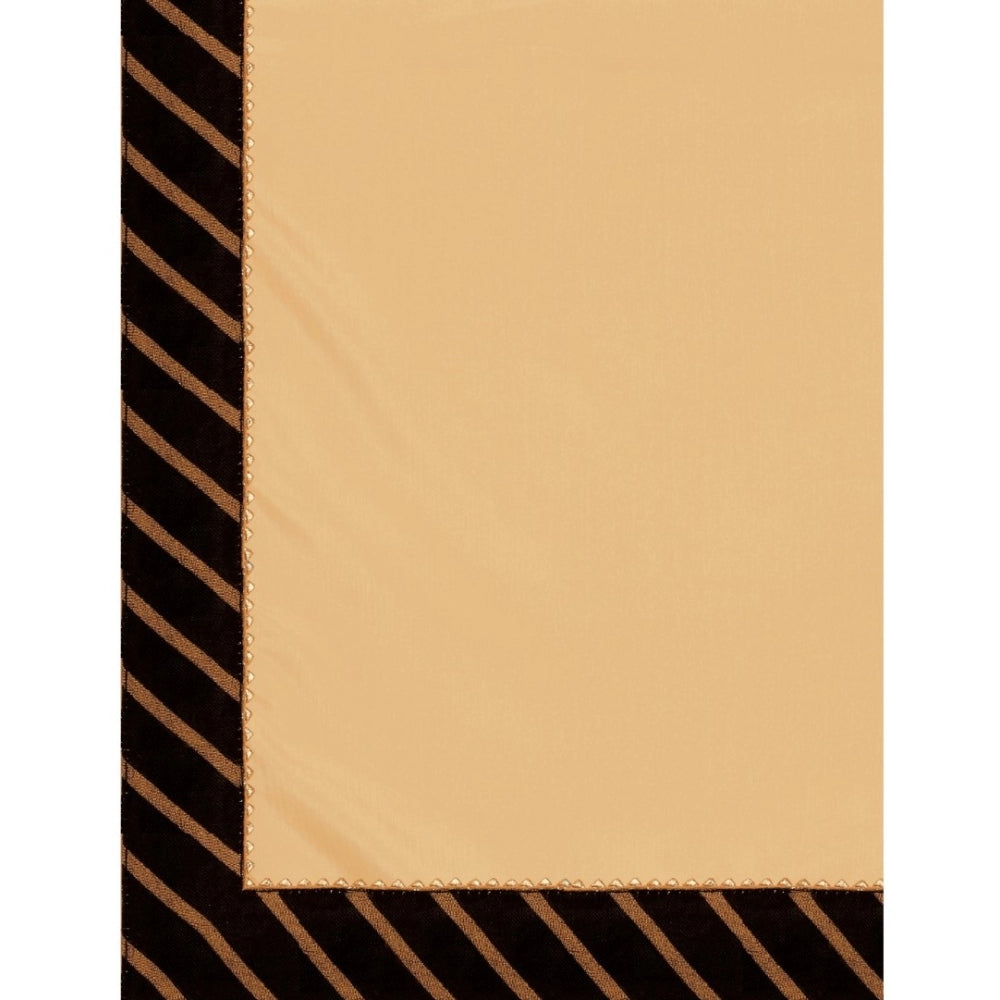 Women'S Chiffon Self Design Saree With Unstitched Blouse 5.5Mt