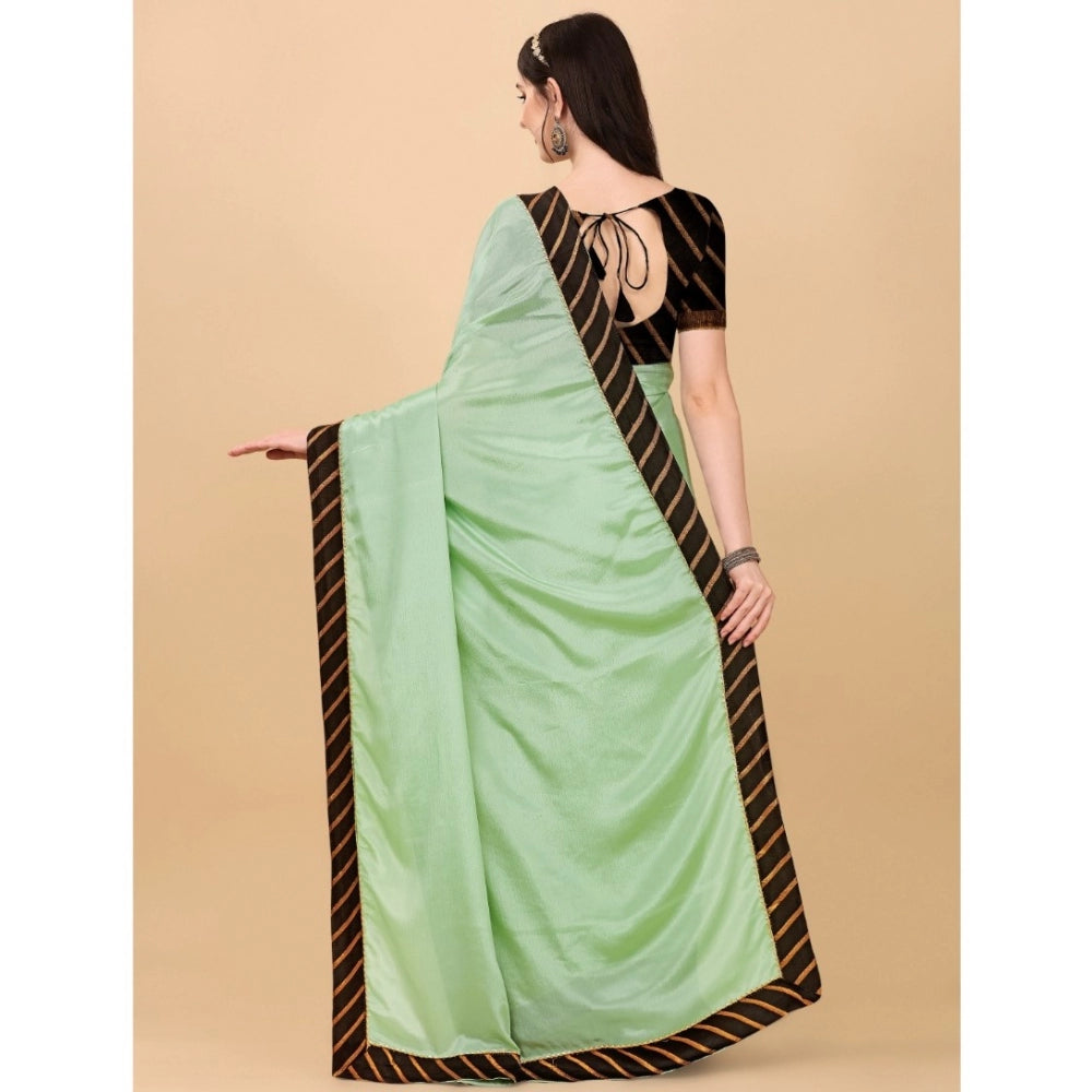 Women'S Chiffon Self Design Saree With Unstitched Blouse 5.5Mt