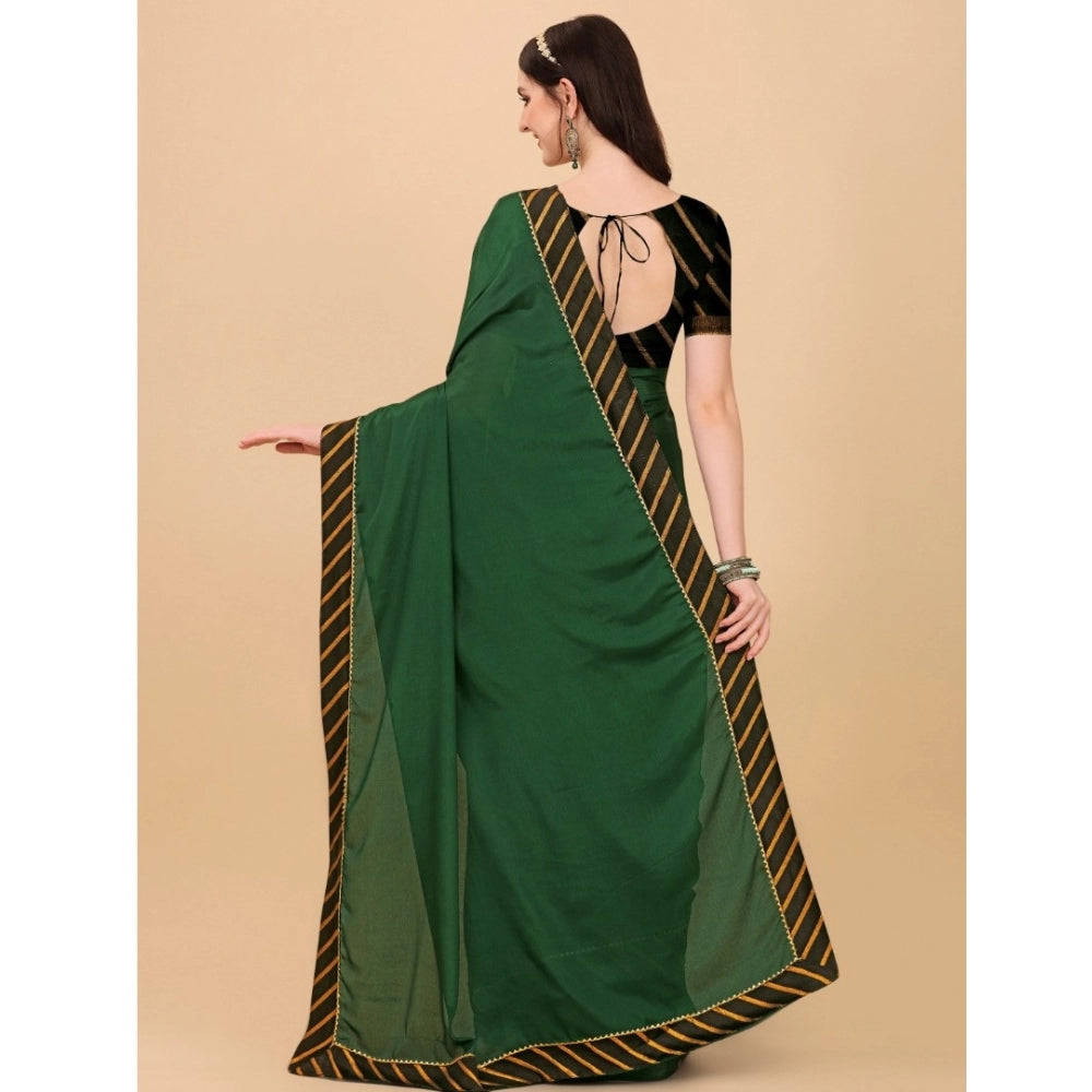 Women'S Chiffon Self Design Saree With Unstitched Blouse 5.5Mt