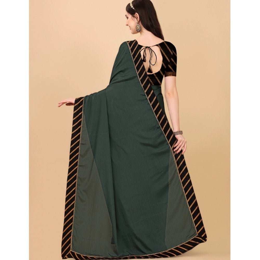 Women'S Chiffon Self Design Saree With Unstitched Blouse 5.5Mt