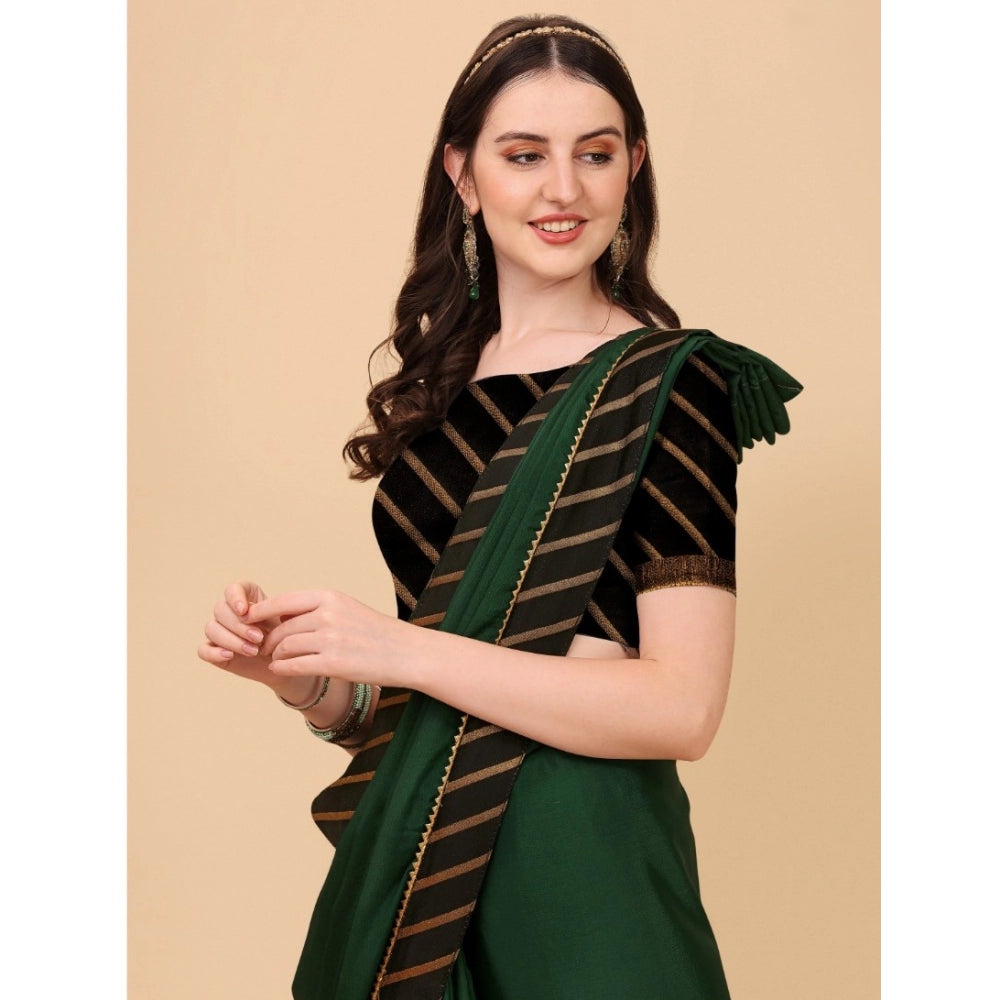 Women'S Chiffon Self Design Saree With Unstitched Blouse 5.5Mt