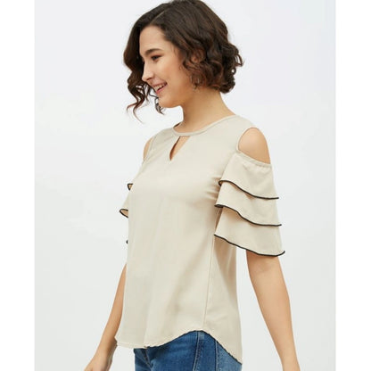Tiered Cold Shoulder Top