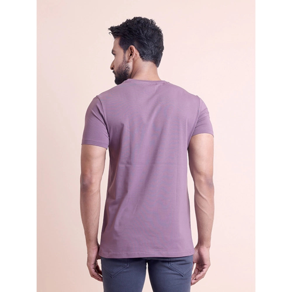 Men'S Casual Cotton Solid Half Sleeve Round Neck T-Shirt (Berr