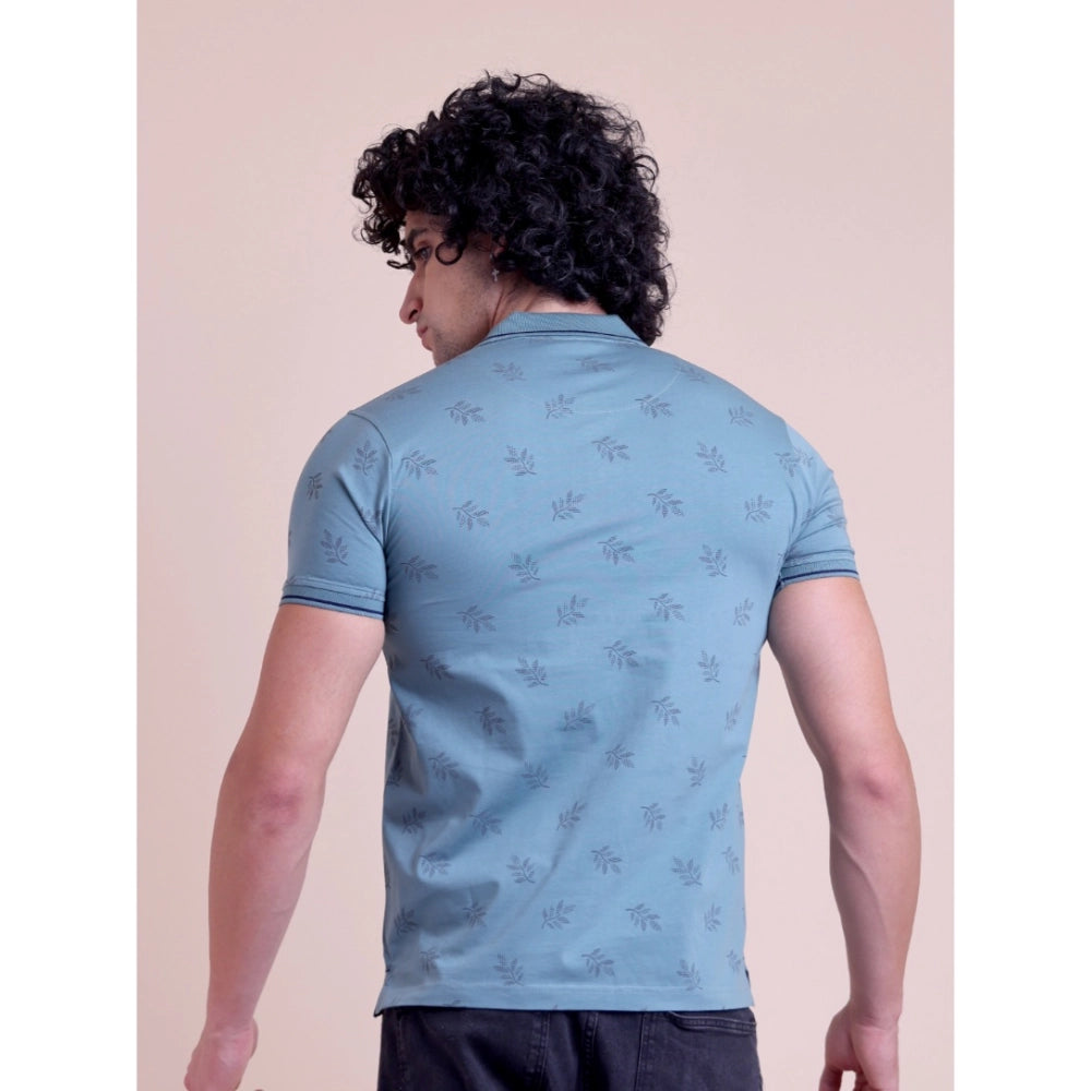 Men'S Casual Cotton Printed Half Sleeve Round Neck T-Shirt (Gr