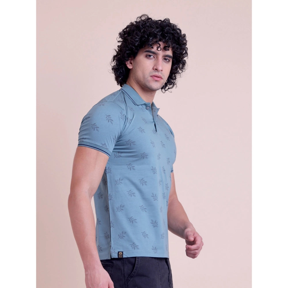 Men'S Casual Cotton Printed Half Sleeve Round Neck T-Shirt (Gr