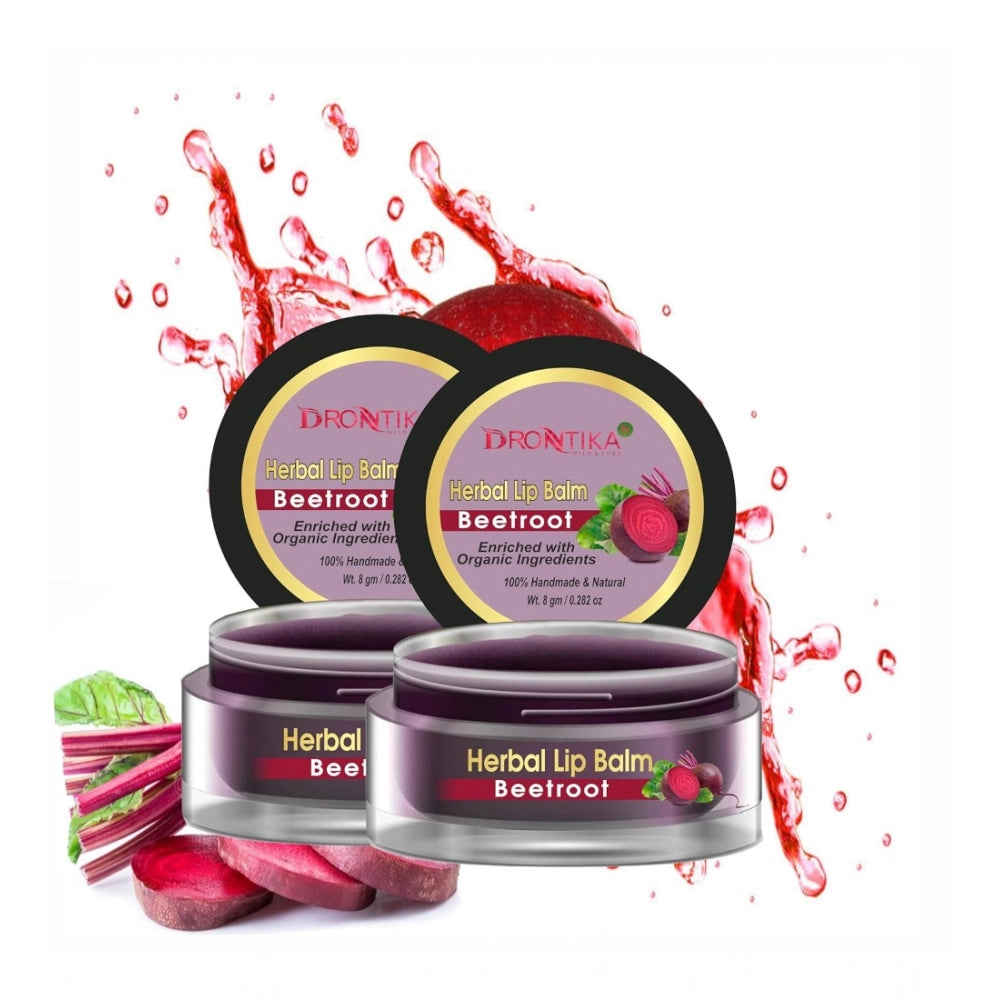 Unisex Herbal Dark And Chapped Lips Beetroot Lip Balm Pack Of
