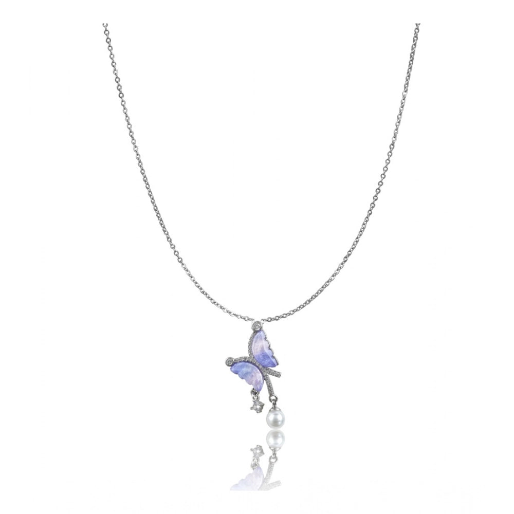 Women'S Stainless Steel Butterfly Dailywear Pendent Delicate C
