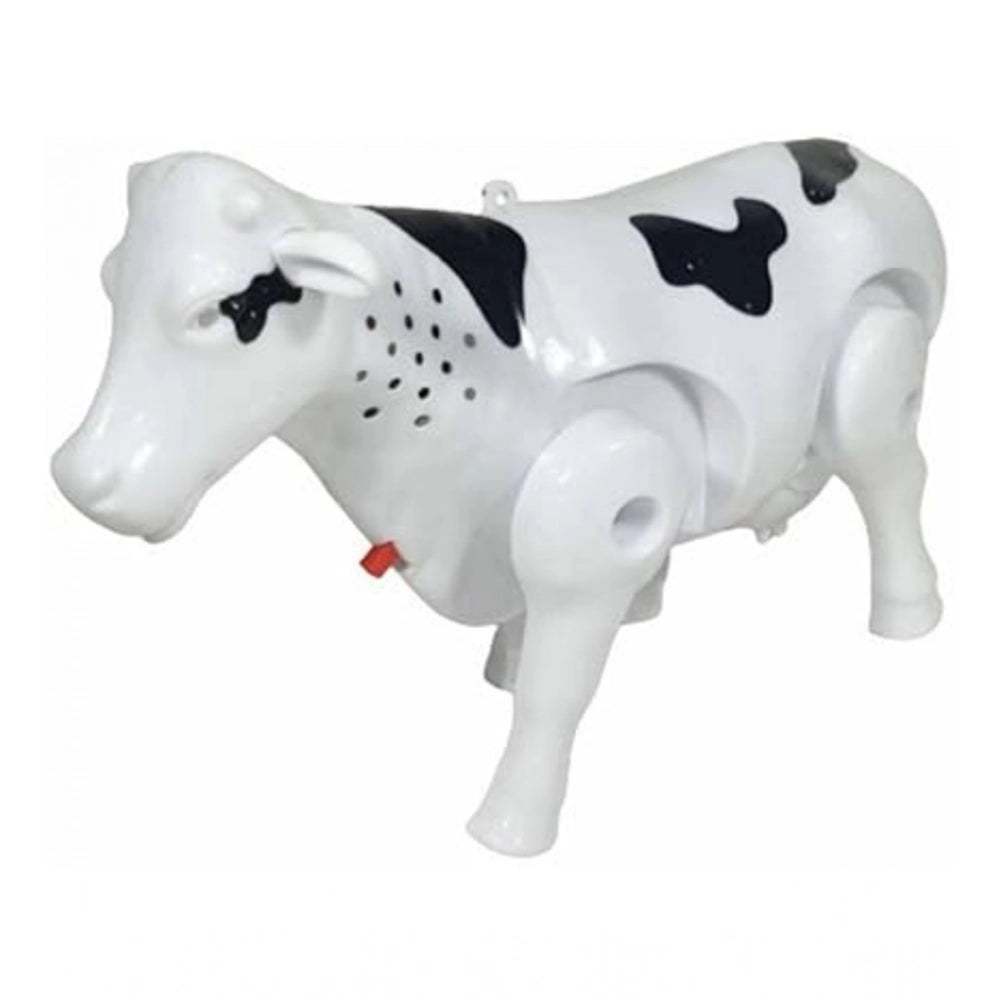Plastic Electric Milk Cow Moving Legs And Shake Tail (Multicol