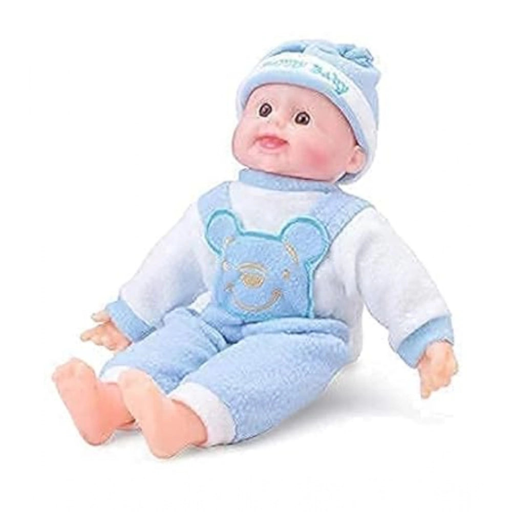 Plastic Happy Baby Laughing Musical Boy Doll With Touch Sensor
