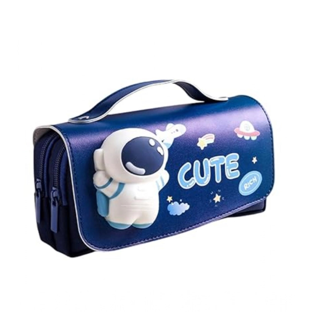 Polyester 3D Pencil Pouch Stationary Storage Box For Kids (Mul
