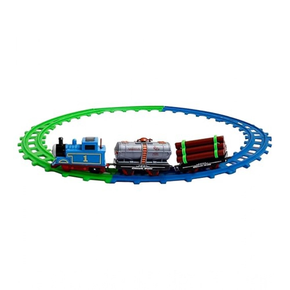 Plastic Thomas Express Train 11Pcs Toy Set With Tracks (Multic