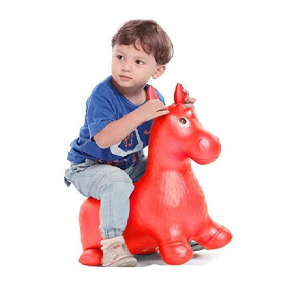 ‎‎Plastic Inflatable Jumping And Riding Horse Air Animal Shape