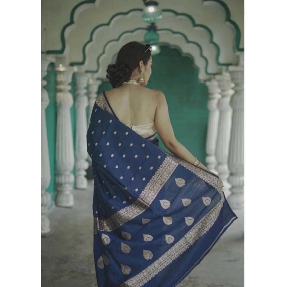 Women'S Cotton Printed Saree With Unstitched Blouse 5.5Mtr (Na