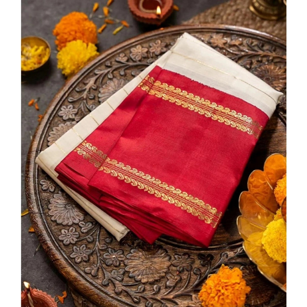 Women'S Silk Printed Saree With Unstitched Blouse 5.5Mtr (Off