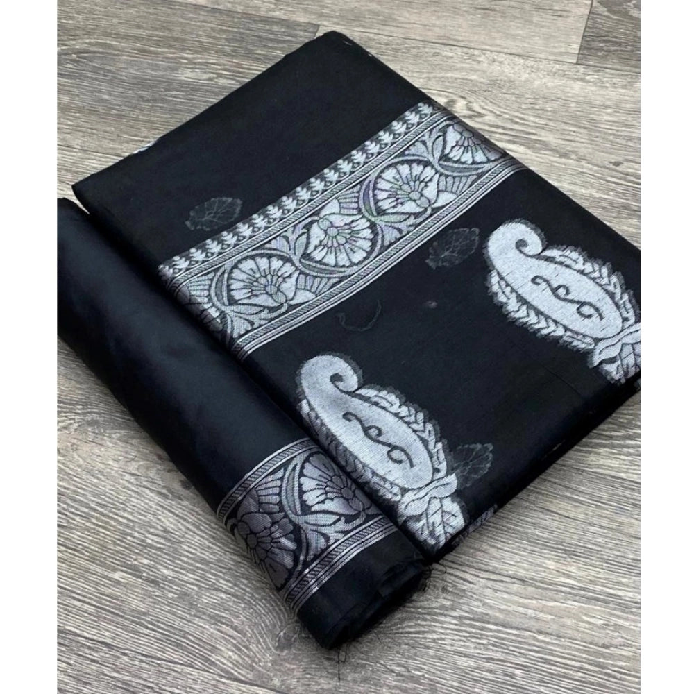 Women'S Cotton Printed Saree With Unstitched Blouse 5.5Mtr (Bl