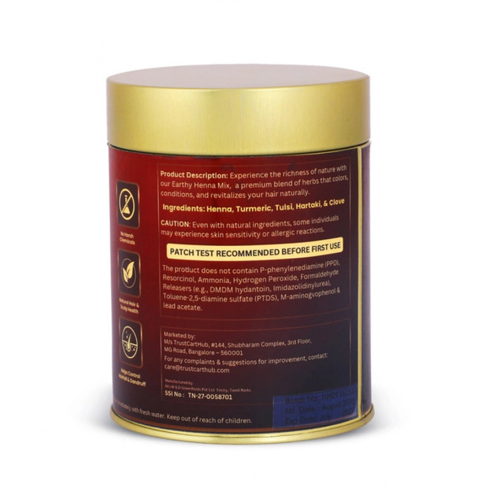 Women's Vixa Naturals Dark Brown Mix Hair Color | Henna Powder for Hair | Natural Black Herbal Hair Dye | Organic Mehndi with Indigo, Tulsi, Baheda &amp; Thankuni | 25g x 8
